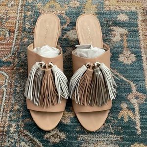 Loeffler Randall Tassle Wood Block Heels